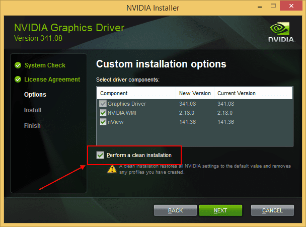 The installed version of the nvidia graphics driver has known issues что делать