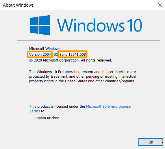 windows-build-version