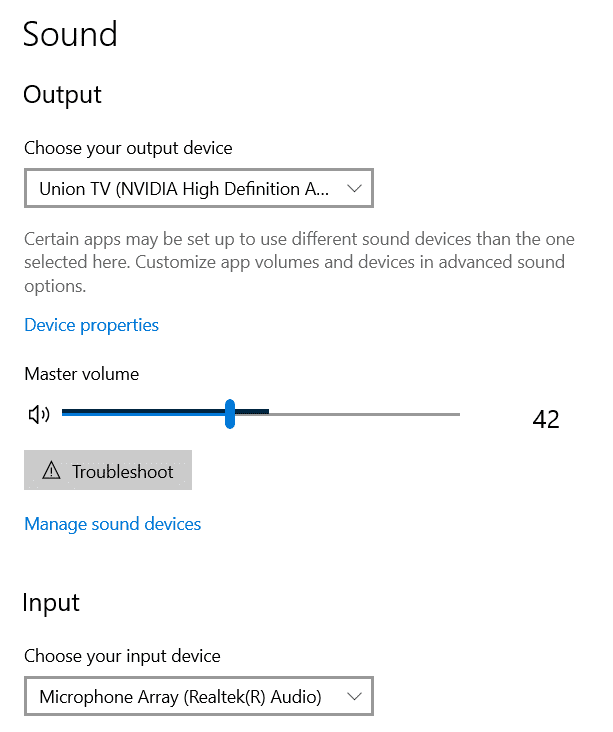 Output-and-input-device-setting