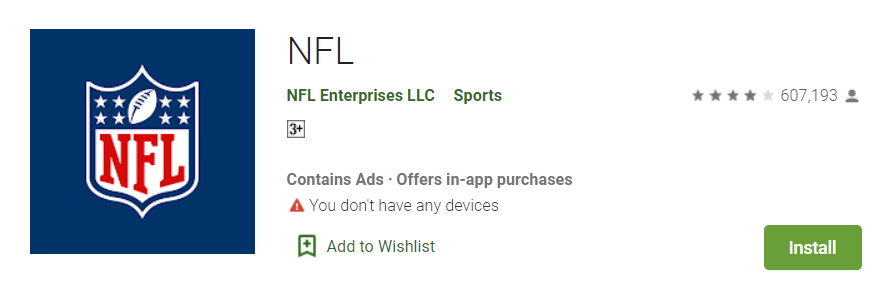 NFL-playstore