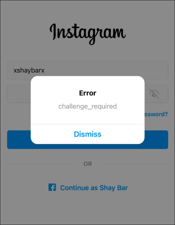 how to fix challenge required on instagram