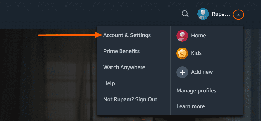 Amazon-prime-video-account-settings