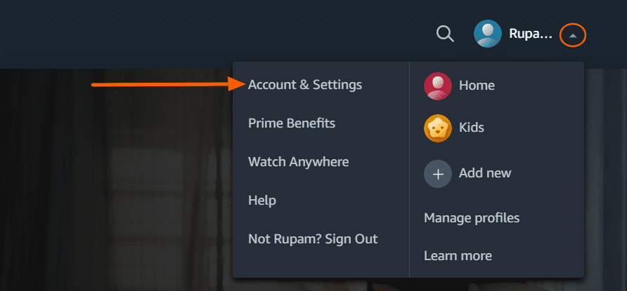 Amazon prime video profiles not working hot sale