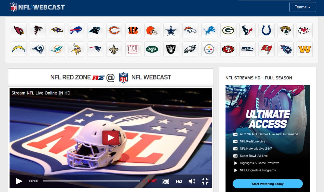 NFL webcast