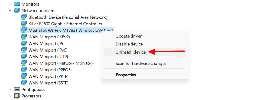 uninstall-wireless-network-card