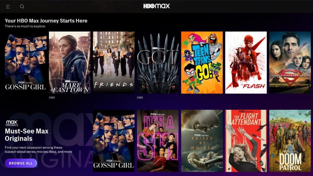 HBO-max-from-android-tv