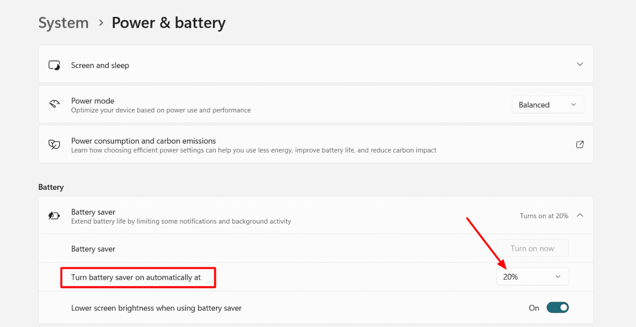 power-and-battery-saver-settings