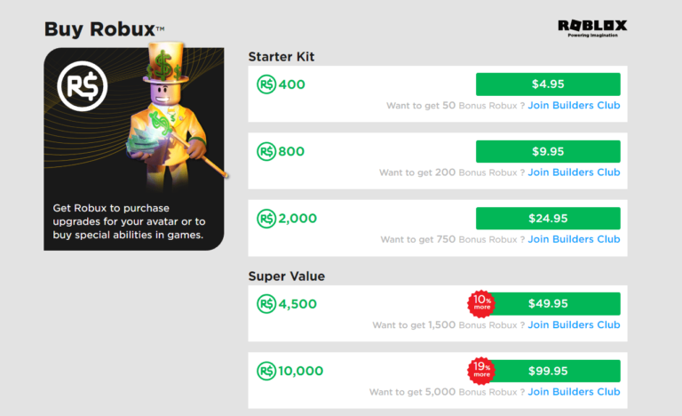 How Much Robux Is 25 Dollars In 2024 How To Get Upto 2 200 Robux For Free Robux Purchase Page Previous 768x468 