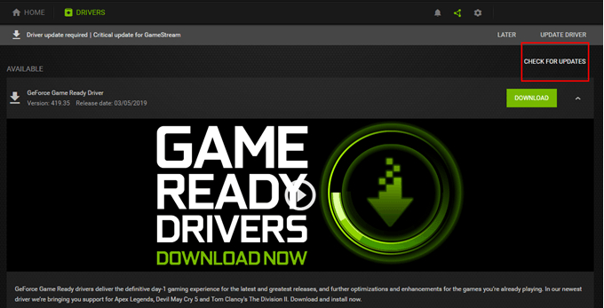 Nvidia-driver-update
