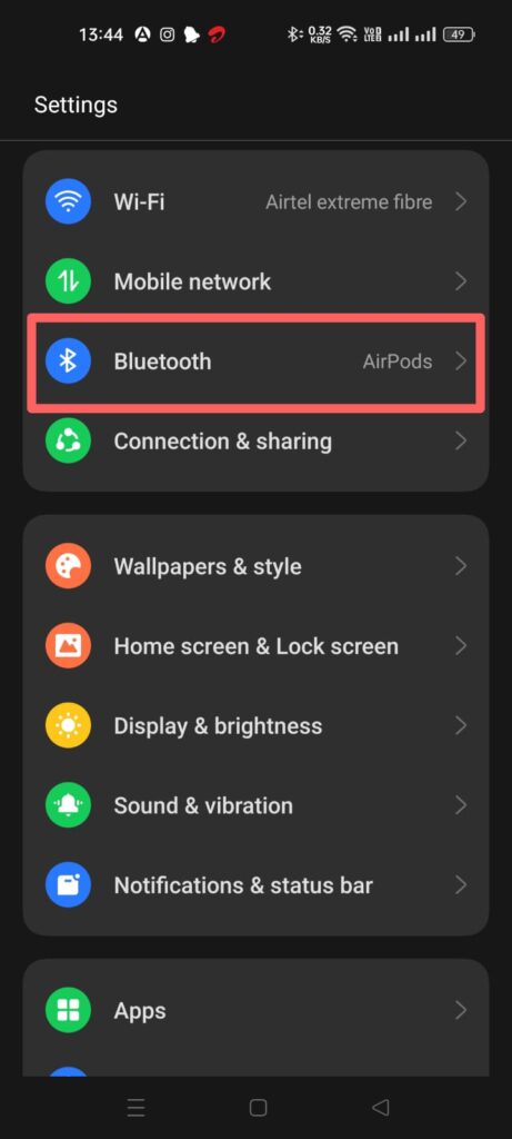 access-Bluetooth-setting